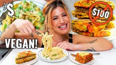 VIDEO: I Made The CHEAPEST Vegan Meals Possible (That still taste AMAZING)