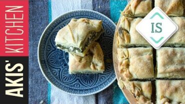 VIDEO: Greek Spinach and Feta Cheese Pie – Spanakopita in sign language | Akis Petretzikis