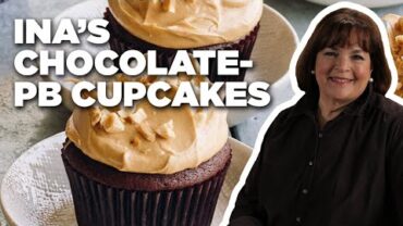 VIDEO: Ina Garten’s Chocolate Cupcakes with Peanut Butter Icing | Barefoot Contessa | Food Network