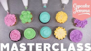 VIDEO: Buttercream Piping Cupcake Decorating Masterclass | Cupcake Jemma