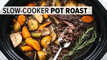 VIDEO: SLOW COOKER POT ROAST | an easy crock pot roast for dinner