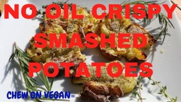 VIDEO: No oil crispy smashed potatoes