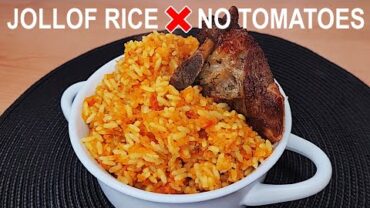 VIDEO: How To Cook Nigerian Jollof Rice Without Tomatoes Cook With Me | Flo Chinyere