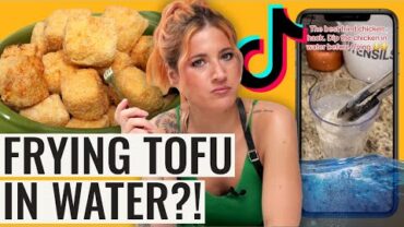 VIDEO: I Tried Using Water to Deep Fry Tofu (This was SHOCKING good?!)