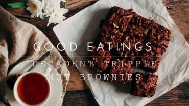 VIDEO: Vegan/Gluten Free Tripple Nut Brownies