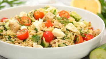 VIDEO: Greek Lemon Chicken Orzo | 20 Minute Dinner Ideas