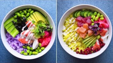 VIDEO: Taste the rainbow with these 3 sushi-inspired poke bowls 🌈🐟