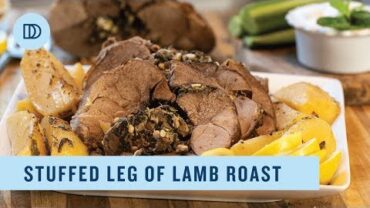 VIDEO: Roasted Leg of Lamb Stuffed with Spinach & Feta