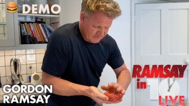 VIDEO: Can Gordon Ramsay Cook a Burger in 10 Minutes for a Front-Line Workers Charity? | Ramsay In 10