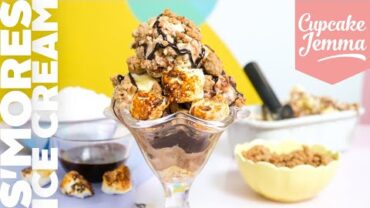 VIDEO: How to Make S’mores Ice Cream | Cupcake Jemma