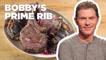 VIDEO: Bobby Flay Makes Prime Rib with Red Wine-Thyme Butter Sauce | Food Network