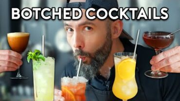 VIDEO: The Wrong vs. Right Way to Make Cocktails | Botched by Babish