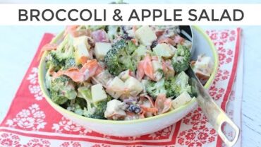 VIDEO: Broccoli + Apple Salad | Clean & Delicious