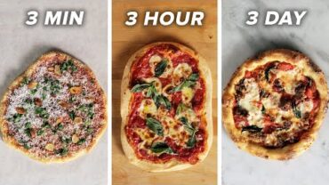 VIDEO: 3-Minute Vs. 3-Hour Vs. 3-Day Pizza • Tasty