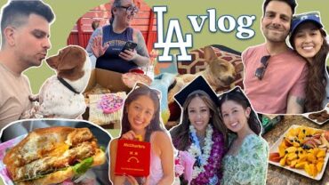 VIDEO: back in los angeles ✨ + all the vegan things we ate :)