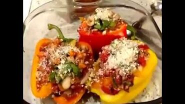 VIDEO: stuffed bell peppers with cashew cream