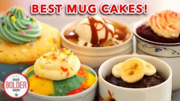 VIDEO: 1-Minute Microwave Mug Cake Recipes: 5 AMAZING Flavors!