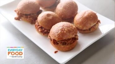 VIDEO: Slow-Cooker Spicy Buffalo Chicken Sandwiches | Everyday Food with Sarah Carey