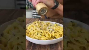 VIDEO: Homemade Pumpkin Pasta w/ Garlic Sage Butter Sauce