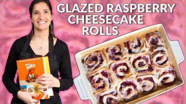 VIDEO: How To Make Glazed Raspberry Cheesecake Rolls | Twisted: A Cookbook