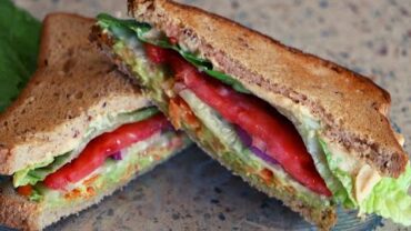 VIDEO: Easy Gluten Free Veggie Sandwich-No Oil