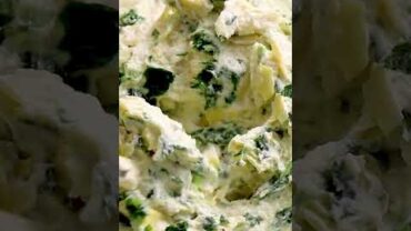 VIDEO: Hot Spinach Artichoke Dip #shorts