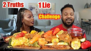 VIDEO: 2 TRUTHS 1 LIE CHALLENGE | VEGAN BOIL MUKBANG | EATING SHOW