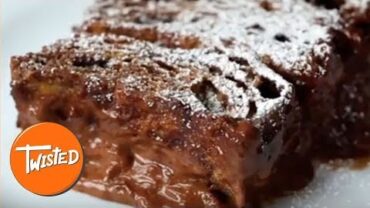 VIDEO: Homemade Chocolate Croissant Bread Pudding | Chocolate Desserts | Twisted