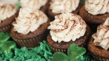 VIDEO: Chocolate Stout Cupcakes with Irish Cream Frosting | Collab with Donal Skehan