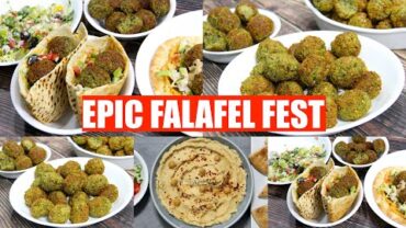 VIDEO: Epic Falafel Fest at Home! How to Homemade Baked Falafel, Hummus & Pita Bread Making Video Recipe