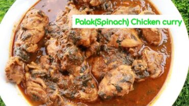 VIDEO: palak chicken recipe | spinach chicken recipe | saag chicken recipe |  chicken palak