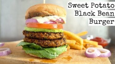 VIDEO: Black Bean Sweet Potato Burger