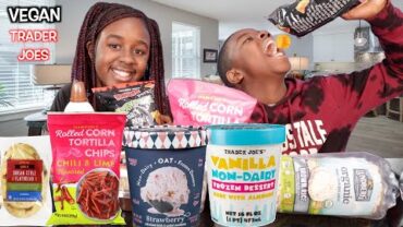 VIDEO: KIDS TRY TRADER JOES VEGAN SNACKS – Pt.1