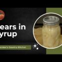 VIDEO: Pears in Syrup