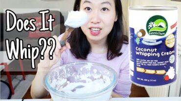 VIDEO: WILL IT WHIP?? (VEGAN WHIPPED CREAM TEST) | NATURE’S CHARM COCONUT WHIPPING CREAM