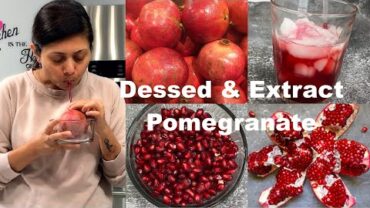 VIDEO: How to Deseed Pomegranate (Anar) & Extract Juice Video Recipe | Bhavna’s Kitchen