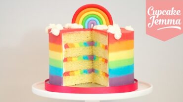 VIDEO: The Ultimate Rainbow Cake Recipe! | Cupcake Jemma