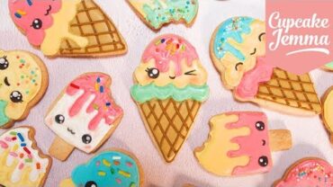 VIDEO: Cute Kawaii Ice Cream Cookies with Juliet Sear| Cupcake Jemma