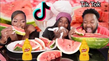 VIDEO: TRYING TIK TOK SNACKS PART2 / WATERMELON MUSTARD -PICKLED GARLIC