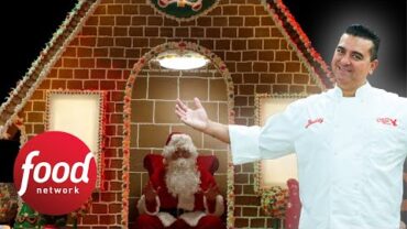 VIDEO: Buddy Valastro’s 13-Foot-Tall Gingerbread House | Buddy Vs. Christmas | Food Network