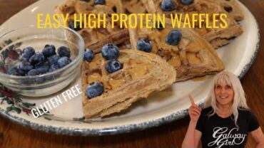 VIDEO: Easy Vegan High Protein Waffles/Gluten Free