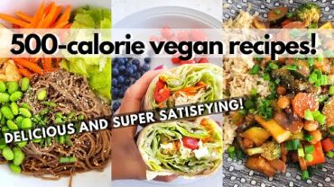 VIDEO: 500 CALORIE VEGAN RECIPES (Healthy Low Calorie Vegan Meal Ideas)