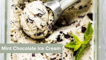 VIDEO: Fresh Mint Chocolate Chip Ice Cream #shorts