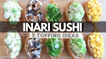 VIDEO: VEGAN FRIED TOFU SUSHI RECIPE & TOPPING IDEAS (INARI RECIPE)