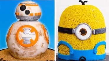 VIDEO: Movie Themed Cake Decoration Ideas | BB-8 Star Wars Cake & Minion Cake by So Yummy