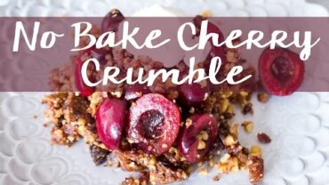 VIDEO: No-Bake Cherry Walnut Crumble