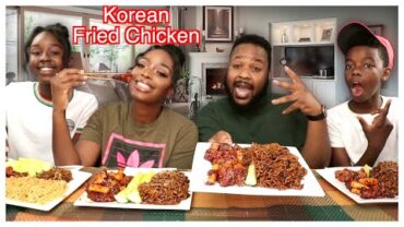 VIDEO: KOREAN FRIED CHICKN FOR THE FIRST TIME | EATING SHOW | MUKBANG