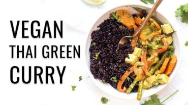 VIDEO: HEALTHY TOFU GREEN CURRY | easy vegan dinner recipe