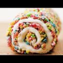 VIDEO: Marshmallow Fruity Pebble Roll | DIY Quick and Easy Treats | Fun Food Ideas by So Yummy