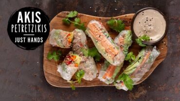 VIDEO: Smoked Tuna Rice Paper Rolls | Akis Petretzikis